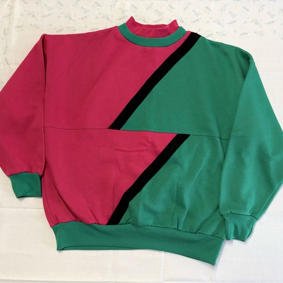 American Vintage Tops - Vintage Colorblock Crewneck Sweatshirt